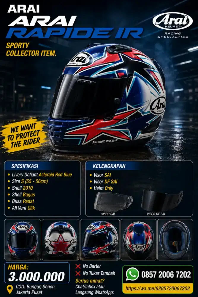 Arai Rapide IR Helmet