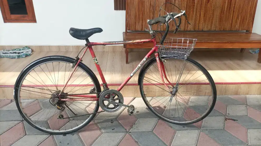 Sepeda balap lawas merk deluxe mini siap gowes