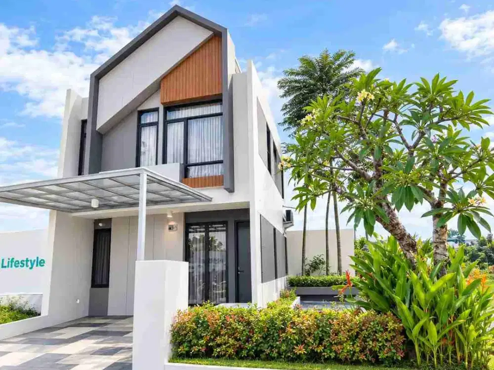 rumah full furnished baru 3 lantai di cluster nismara harapan indah 2 bekasi