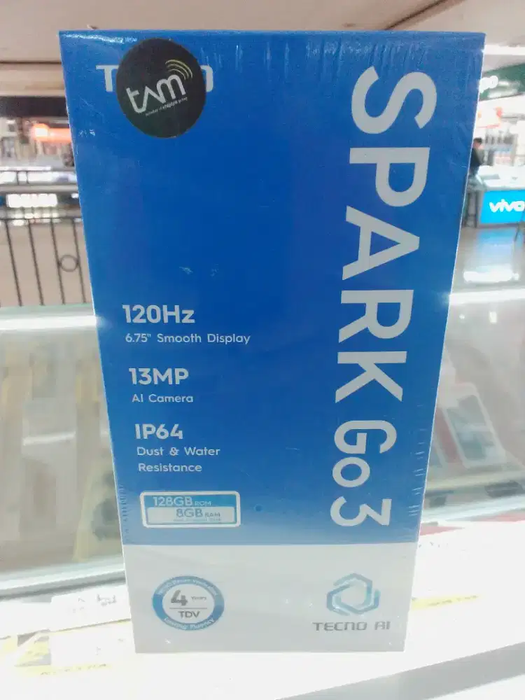 Tecno spark go 3  4/128 garansi resmi