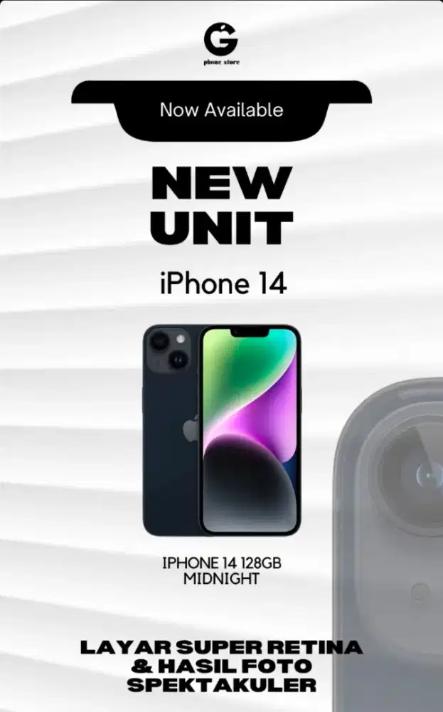 IPHONE 14 MIDNIGHT READY BARU MASUK STOK DI TOKOH