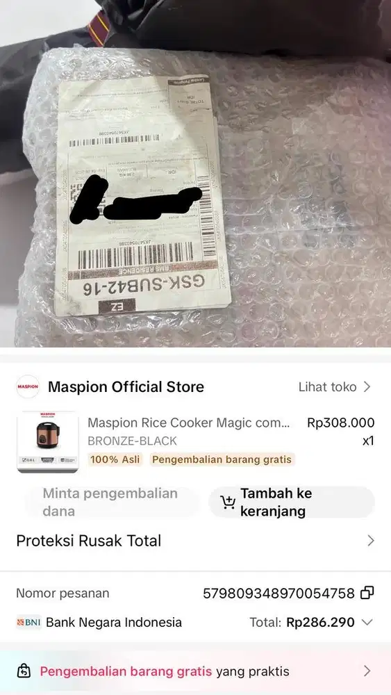 Rice Cooker MASPION
