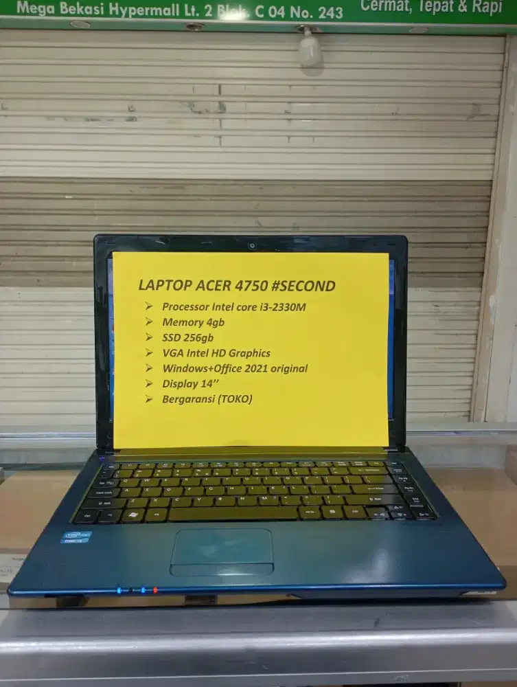 Laptop Acer 4750