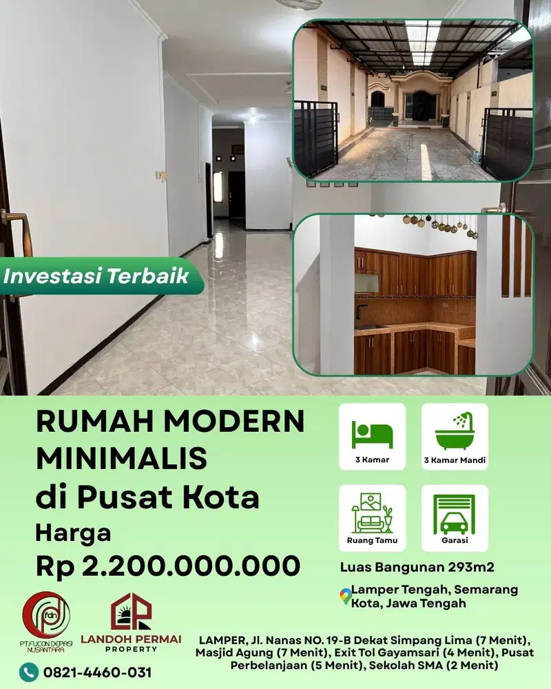 Rumah Mewah Siap Huni Berlokasi Strategis Pusat  Kota Semarang