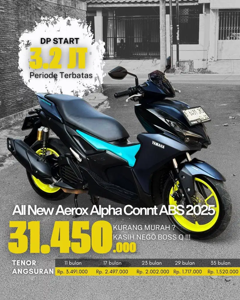YAMAHA ALL NEW AEROX ALPHA CONNECTED ABS 2025