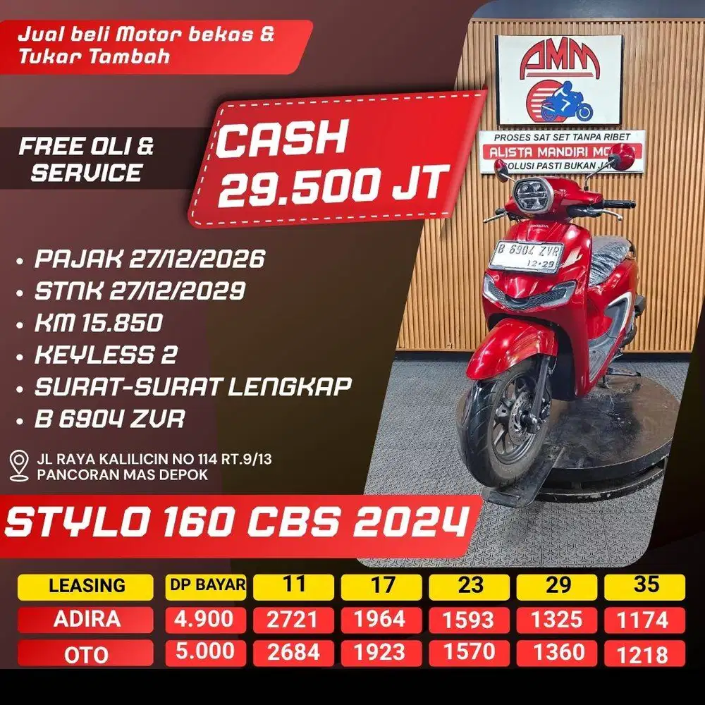 STYLO 160 CBS 2024 BISA KREDIT/TRADE IN/PAKAI CC/PAYLATER