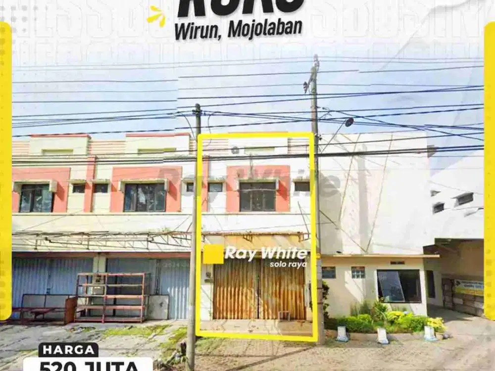 Ruko dijual wirun mojolaban sukoharjo