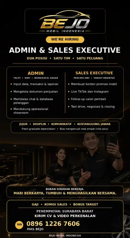 Sales Executive & Administrasi