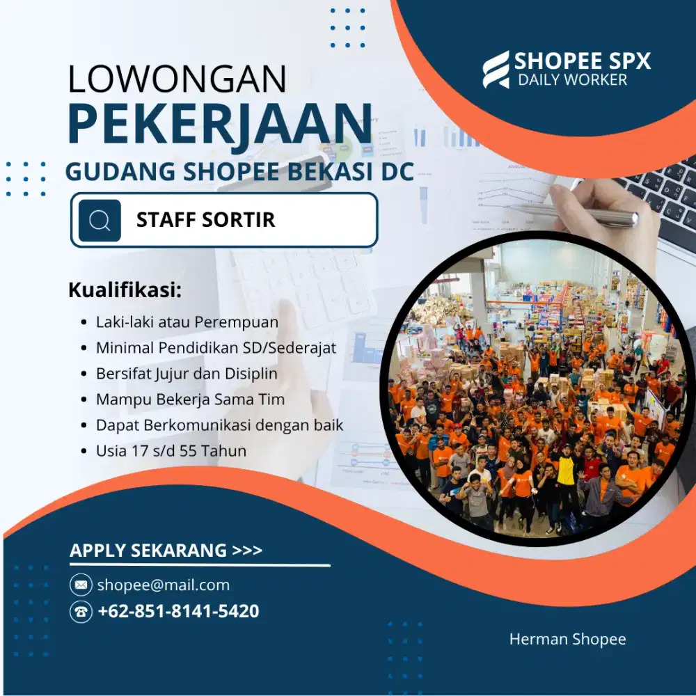 Lowongan Gudang Shopee Bekasi DC