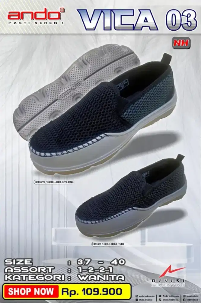 Sepatu merek Ando vica 03