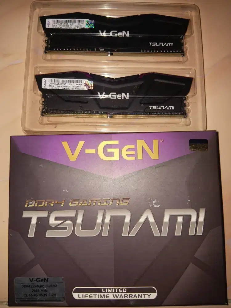 Jual Ram V-Gen Tsunami DDR4 8GB Kit (2x4GB) 2666Mhz