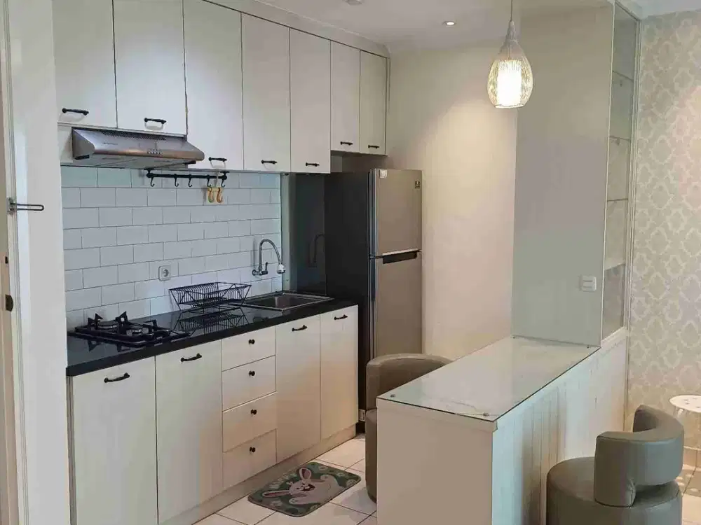 Tahunan 2kmr apartemen city home moi full furnished