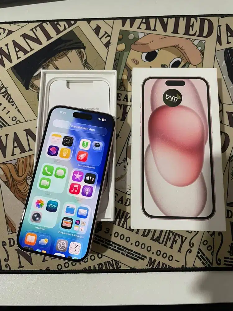 Iphone 15 256 Gb Pink Ibox Bh 88% No Minus Fullset Mulus Garansi ON