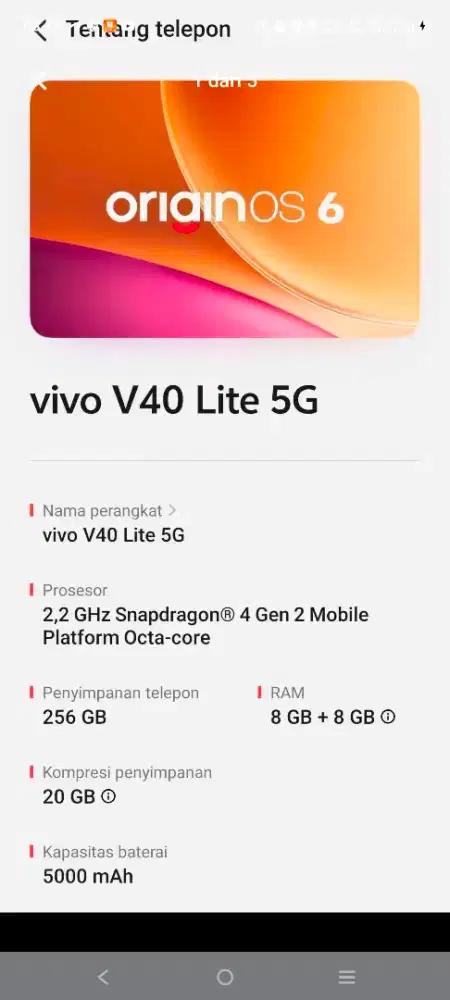 VIVO V40 LITE 5G