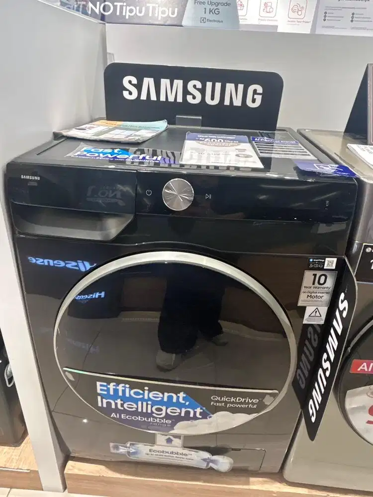 CICILAN RINGAN BUNGA RENDAH SAMSUNG WASHMACH FL WW12CGP44DSB/SE 12KG