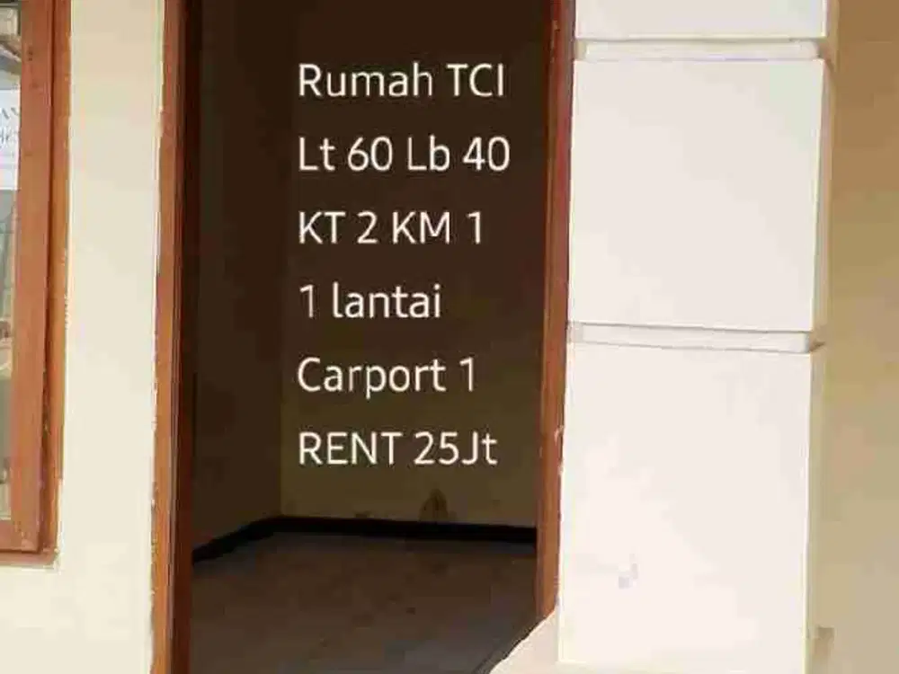 Rumah Kontrakan di dalam Kompleks TCI
