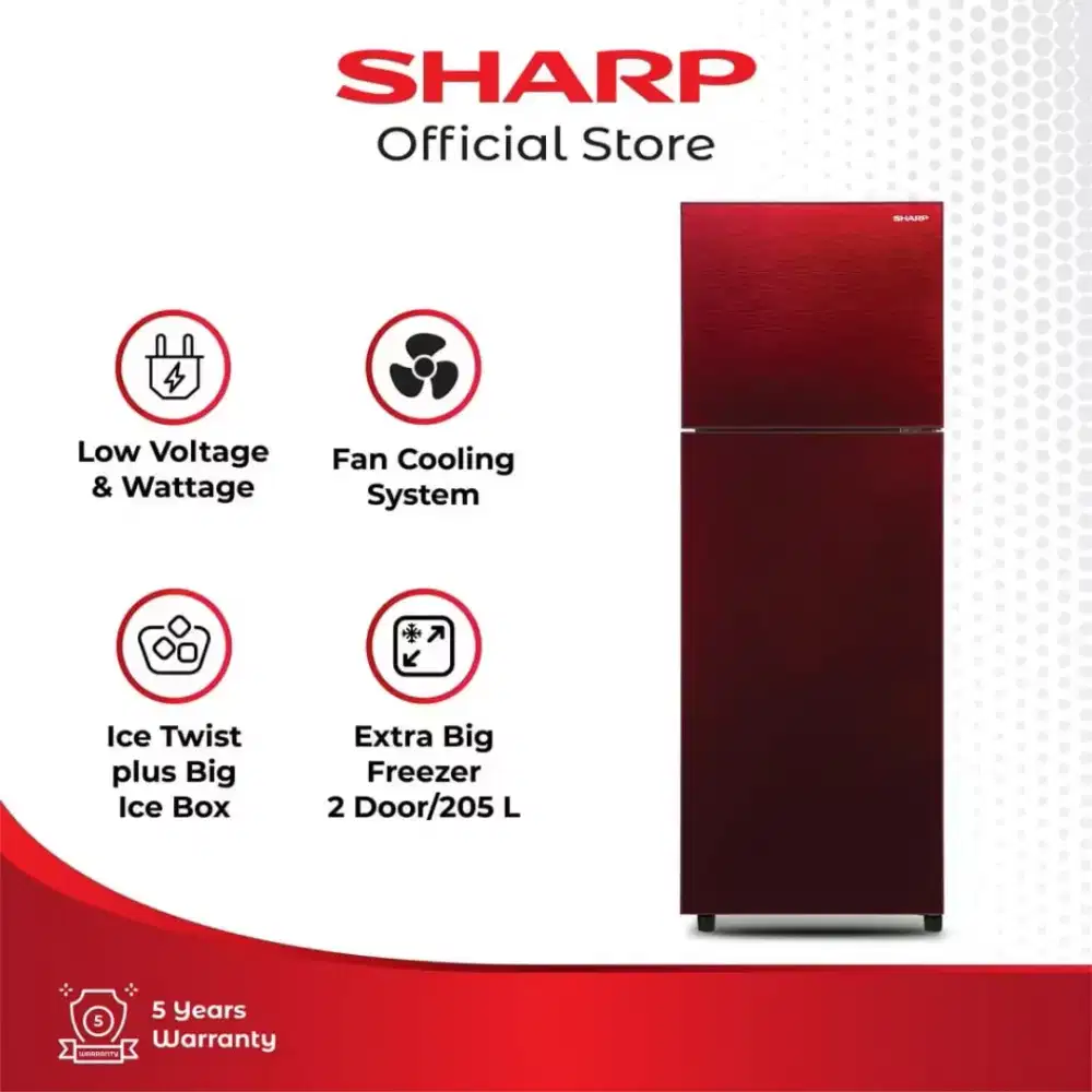 Kulkas Sharp 2 pintu
