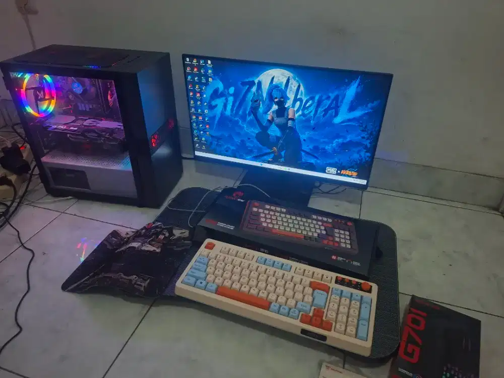 MURAH Pc Gaming Pc Live Streaming Pc Fullset core i3 gen 10 rx 5700 xt