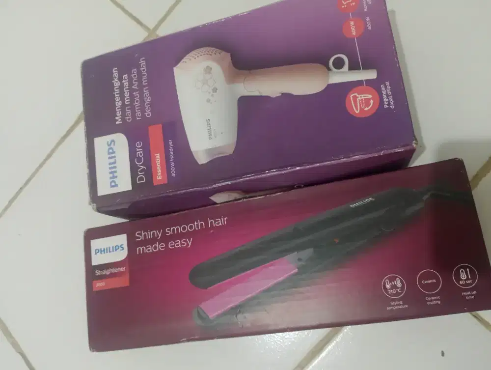 Philips satu paket,pemakaian baru 3 bulan