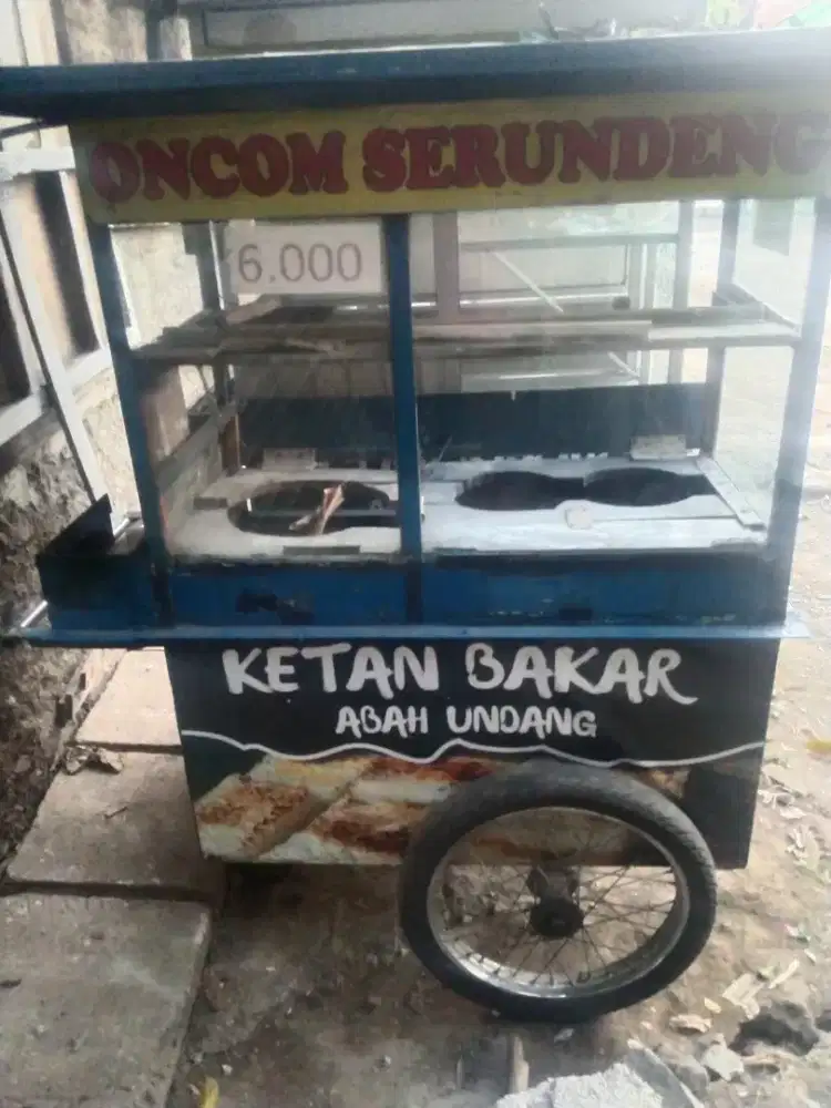 Jual gerobak jualan bahan kuat