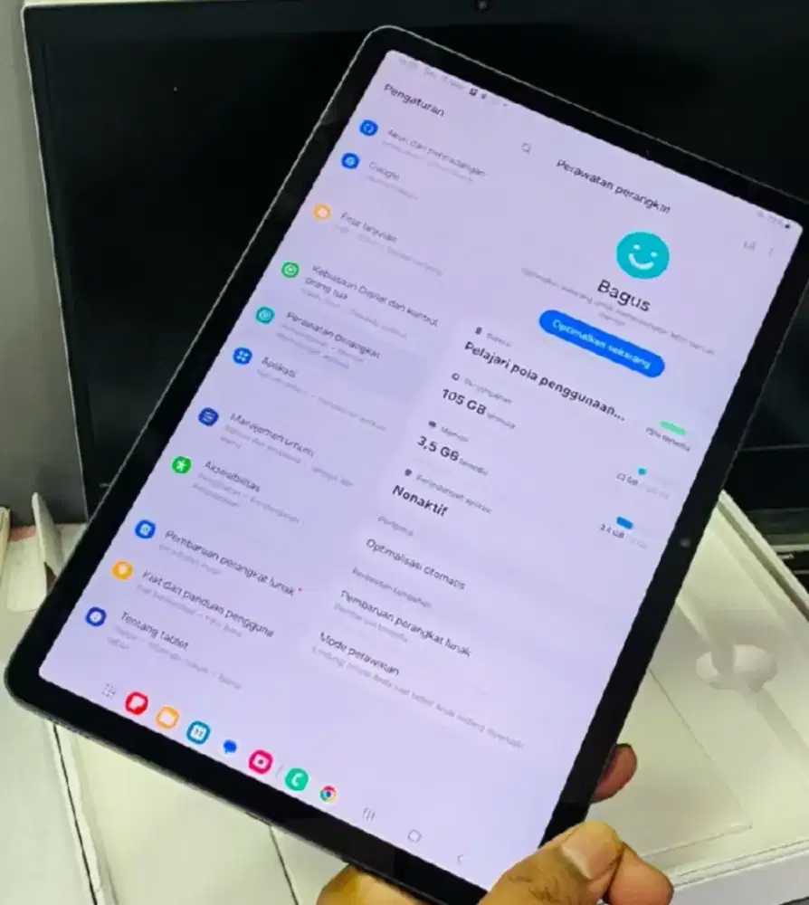 Samsung Galaxy Tab S8 5G Ram 8Gb/128Gb lengkap
