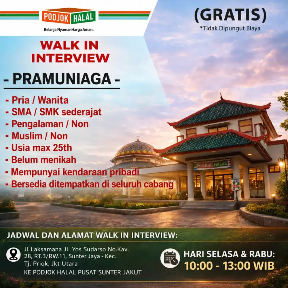 Walk interview Lowongan pekerjaan