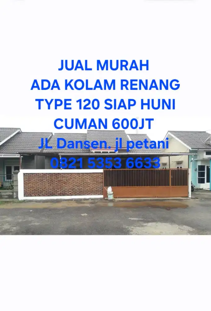 Rumah+KOLAM RENANG ANAK siap huni rumah besar MURAH