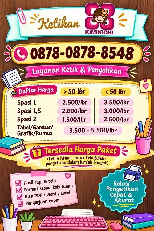 Jasa Pengetikan Online (Rapi, Profesional dengan Harga Terjangkau)