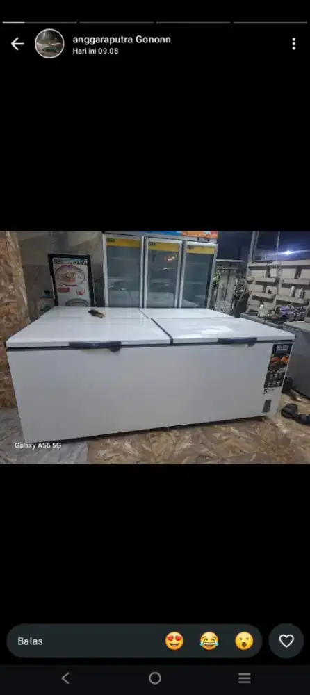 Ready stok freezer box ukuran 1200ltr