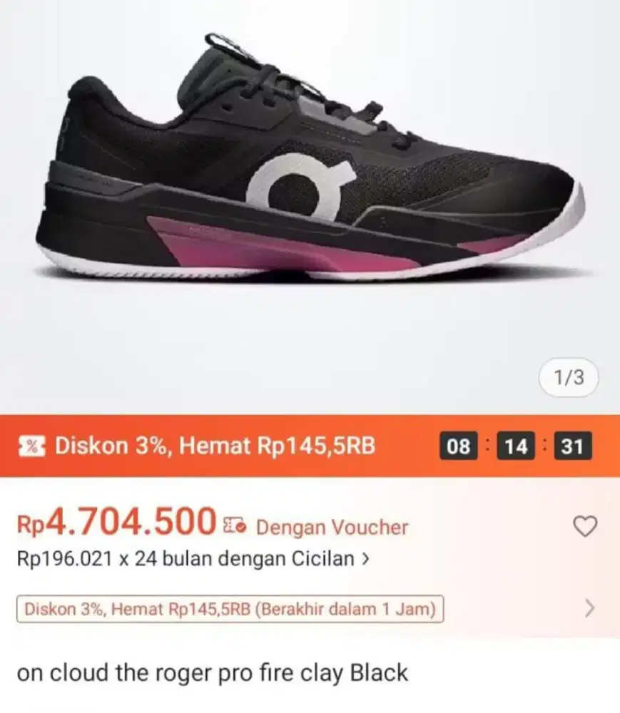 O.C The Roger Pro Fire Clay Black-Pink