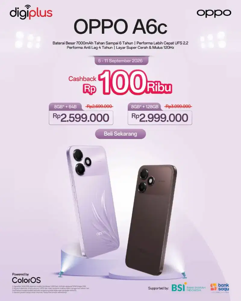OPPO A6c 4GB/64GB – Harga Promo