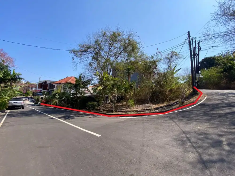 Tanah Hoek Ocean View PALING MURAH SAAT INI di Jalan Taman Sari - Taman Mumbul, Nusa Dua