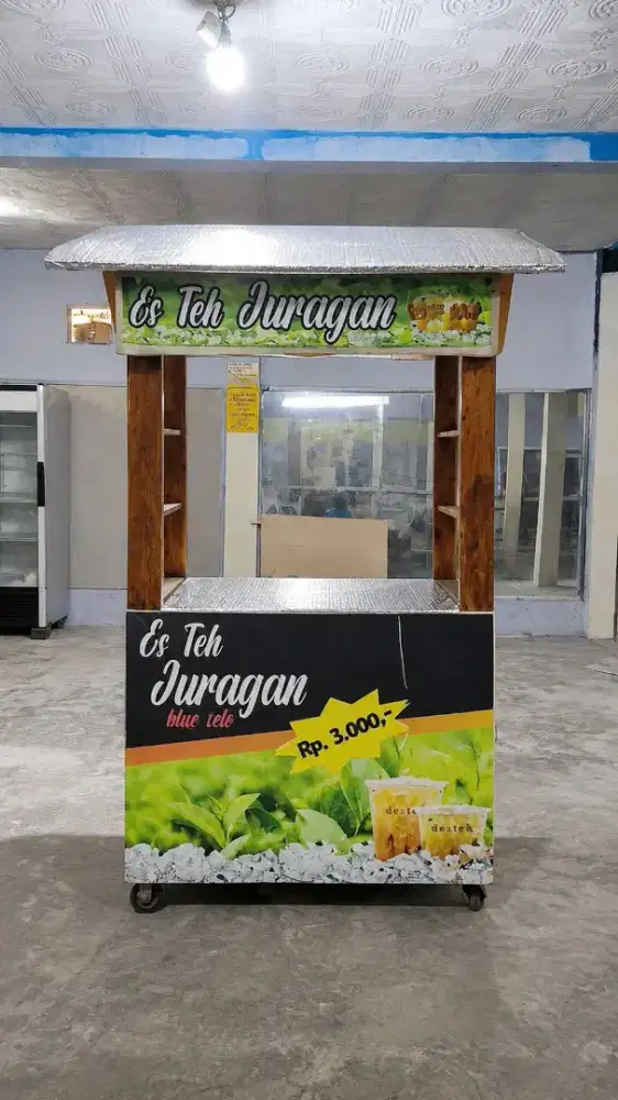 Gerobak / roda Jualan Es teh manis