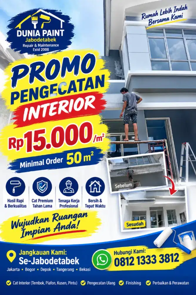 Tukang Cat, Finishing, Sipil, & Renovasi