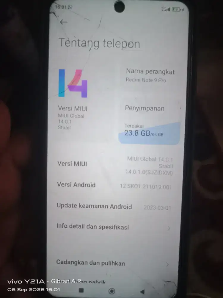 XIAOMI REDMINOTE 9 PRO 6/64GB