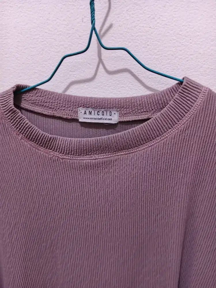 Dijual atasan baju crop dari Amicoid all size , bahan melar