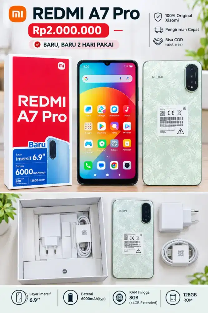 DIJUAL REDMI A7 PRO – KONDISI LIKE NEW!