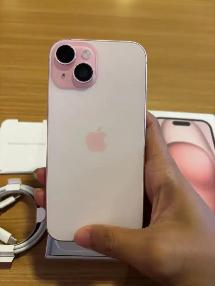 iPhone 15 128Gb Pink, Ex Resmi Digimap, Jaringan Permanen