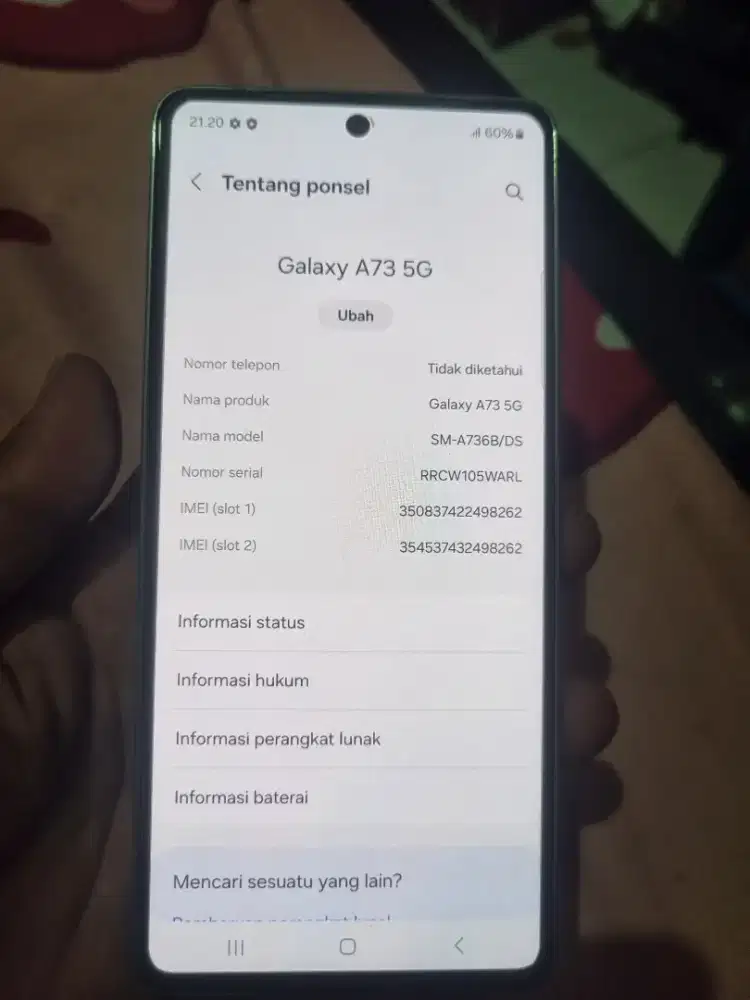 Samsung 73 5G ram8/256