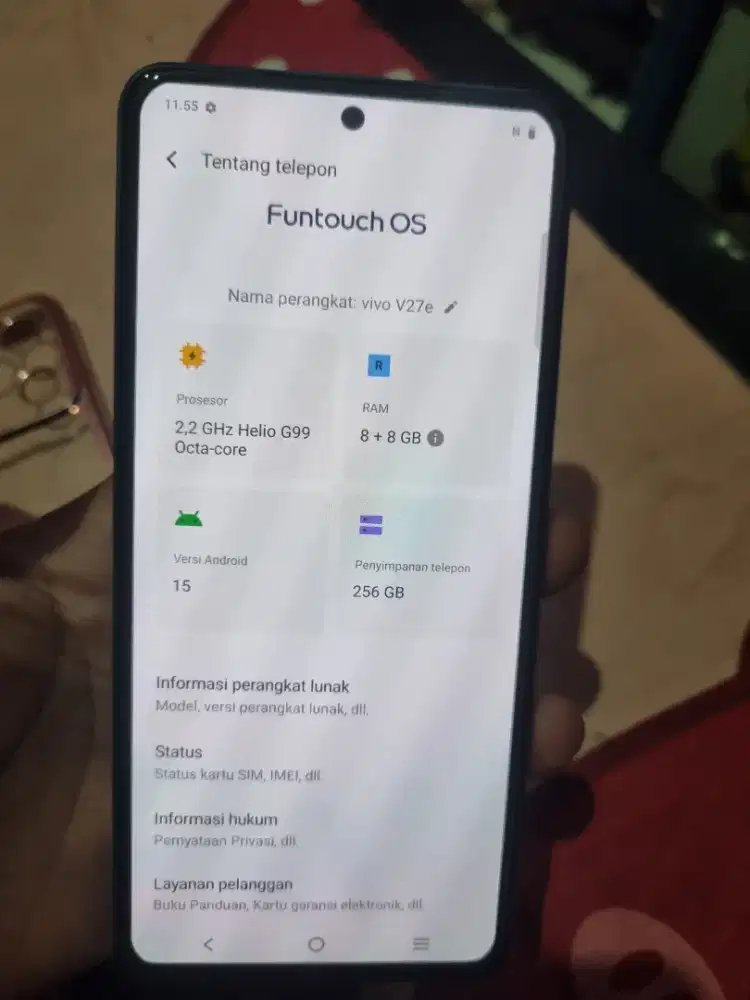 Vivo v27e Ram8+8/256