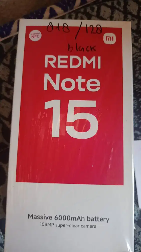 Hp redmi note 15 pemakaian 2 bulan  ram 8-128