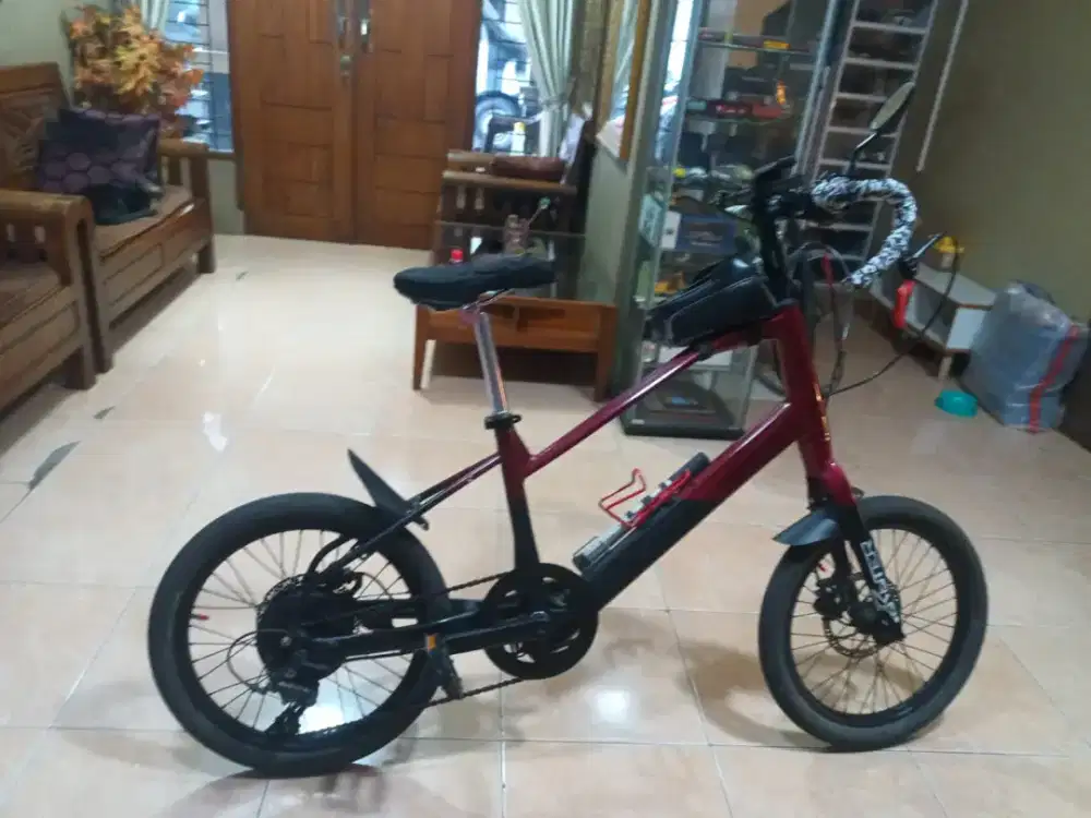 Ebike poligon Gili velo upqrade ala²roadbike (drop bar) sepeda listrik