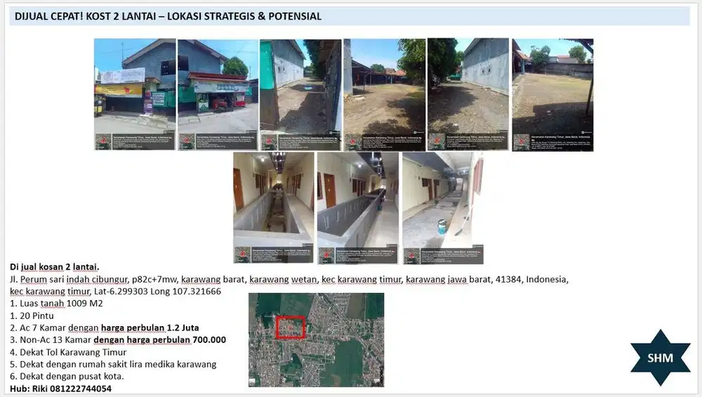 Di jual cepat kosan 2 lantai