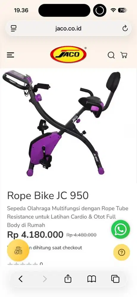 Jaco rope bike jc950
