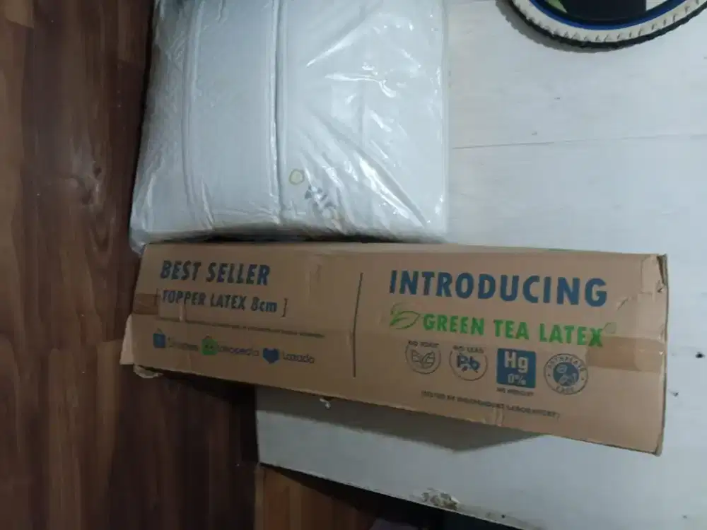 Kasur mattress kesehatan merek quntum latex green tea msh segel baru