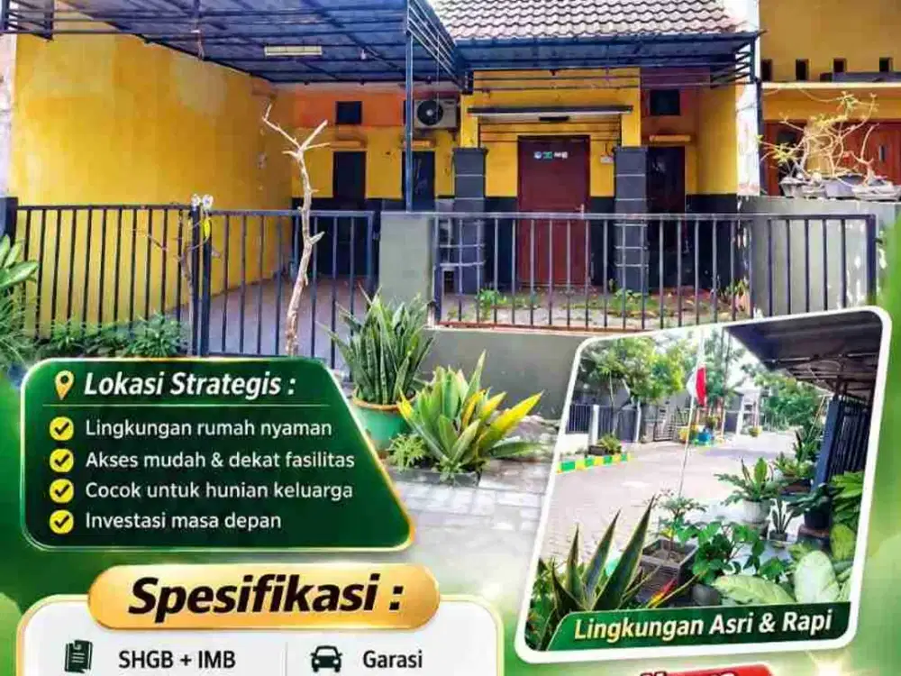 Rumah Murah siap Huni di Perumtas 3, Wonoayu, Sda
