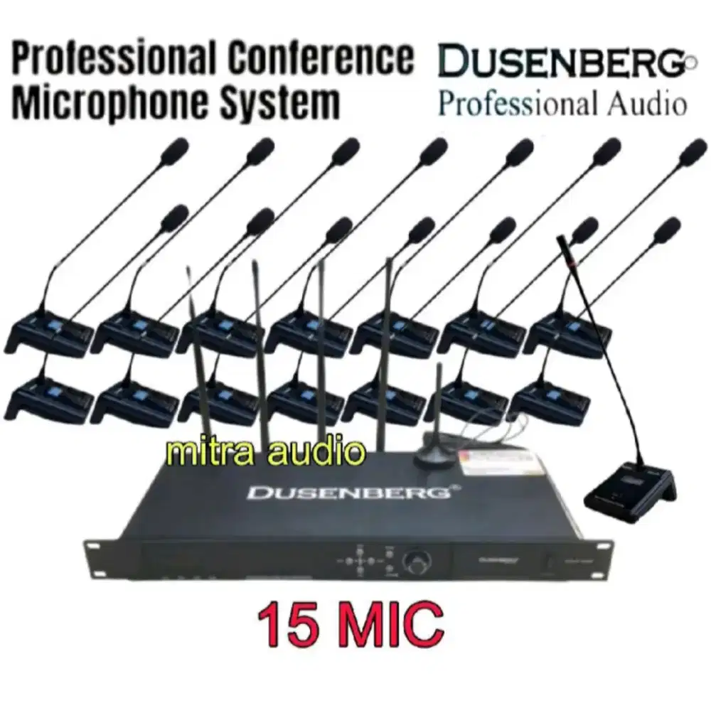 Paket mic rapat/mic conference dusenberg ccs 1000 isi 15 mic