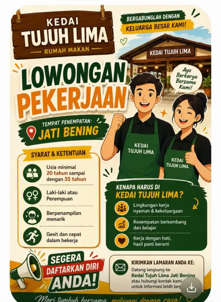 Lowongan kerja untuk yg tertarik