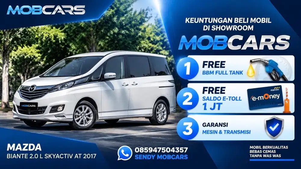 GARANSI MESIN & TRANSMISI BIANTE 2.0L SKYACTIVE AT 2017 PUTIH