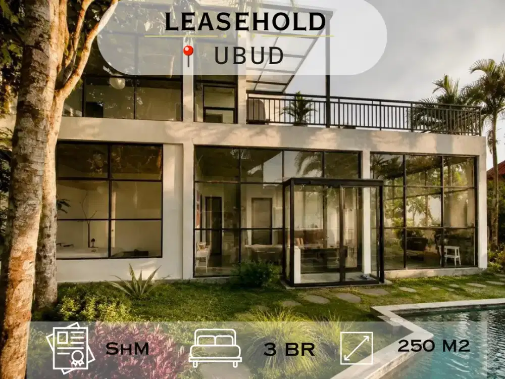 Luxury 3-Bedroom Villa With Rice Field & Mountain Views